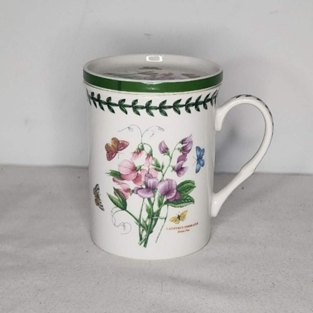 Portmeirion Botanic Garden Sweet Pea Mug with Lid